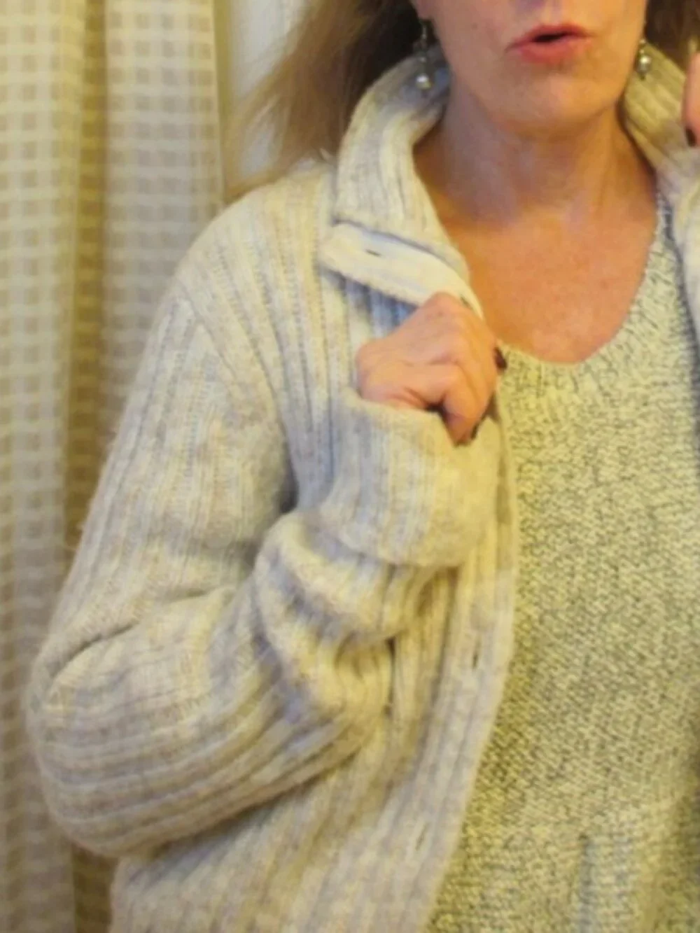 Michael Kors Cable Knit Cardigan, size L